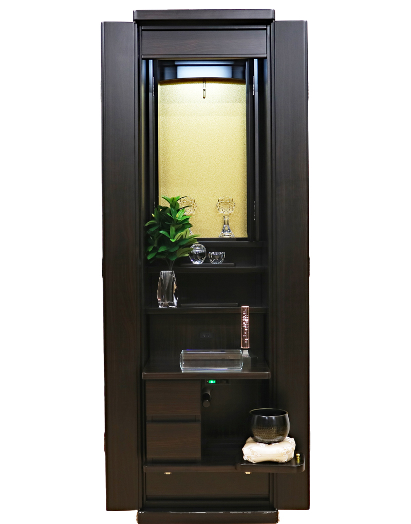 創価家具調仏壇 イクシア 黒檀 電動 :現品限り大特価で販売:桜梅桃李.comショールーム３周年記念・在庫一掃大特価セール対象商品：現品限り！