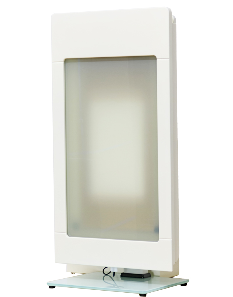 創価学会 新開発調光仏壇 「クリアミュール」 ホワイト：発売！新発想の液晶ミニ仏壇誕生