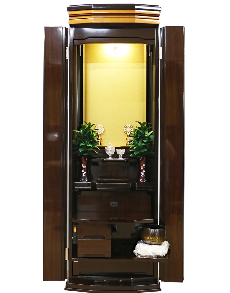 創価学会 家具調 中古仏壇 1267 輝 ウォールナット：桜梅桃李.comから発売！