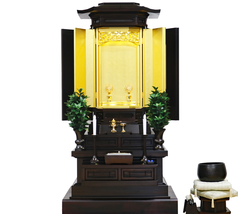 創価学会中古仏壇 B1265　25号本黒檀：発売しました！