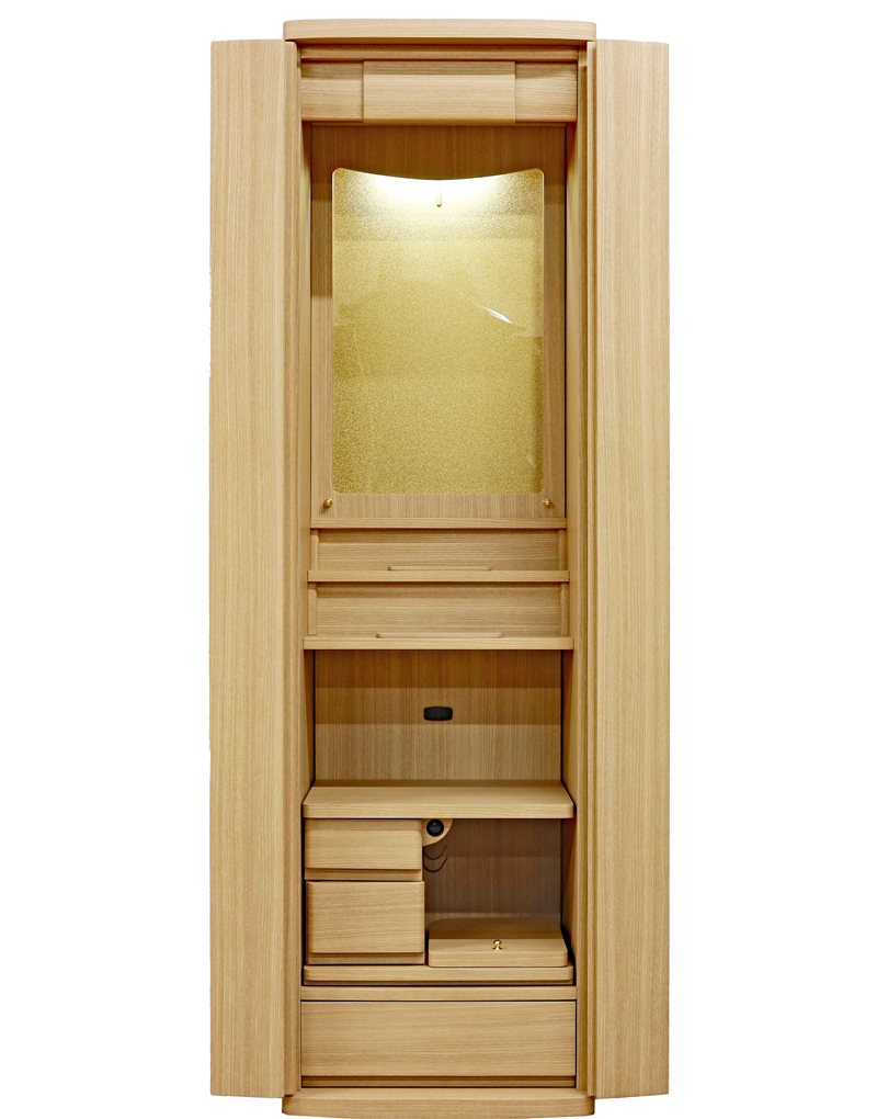 創価 家具調仏壇 「ランセル」 タモ アクリル厨子 ：東京のお客様に購入いただきました。３月値上げ前の大特価で購入！