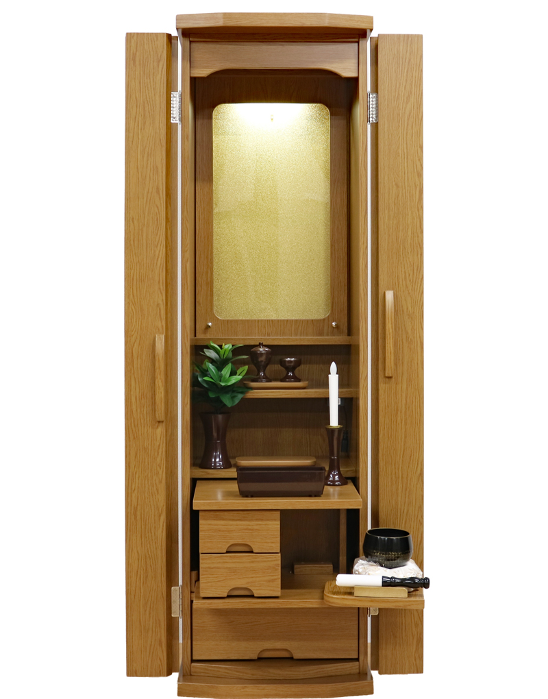 創価学会 家具調仏壇 「レスぺ」 ナラ アクリル:愛知県のお客様よりご注文お頂きました：桜梅桃李.com