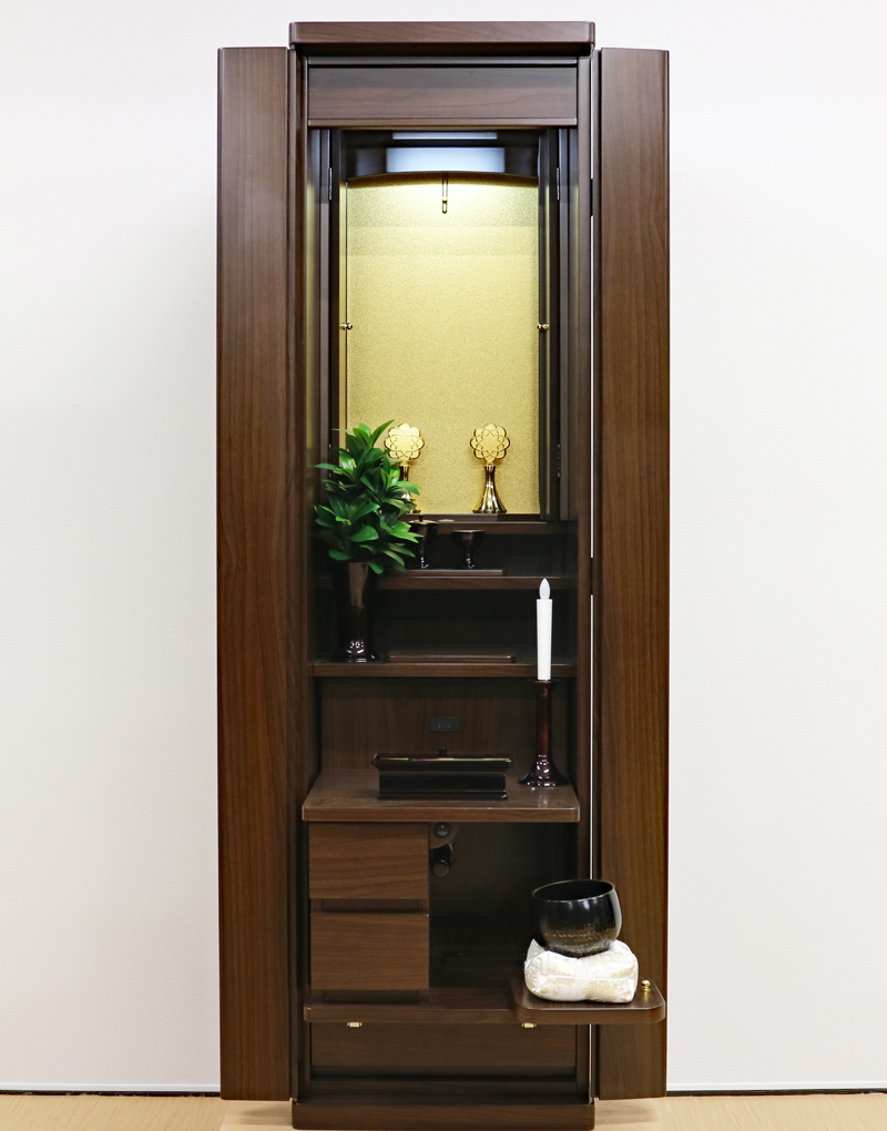 創価学会 家具調仏壇 「イクシア」 ウォールナット 電動:東京のお客様よりご注文いただきました：桜梅桃李.com