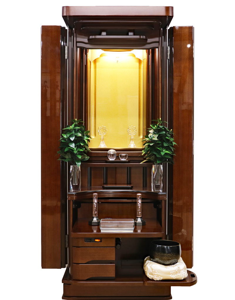 創価学会 家具調仏壇 「モラリテ」 レインボーゴールド厨子 常住御本尊様対応：桜梅桃李.comから発売！