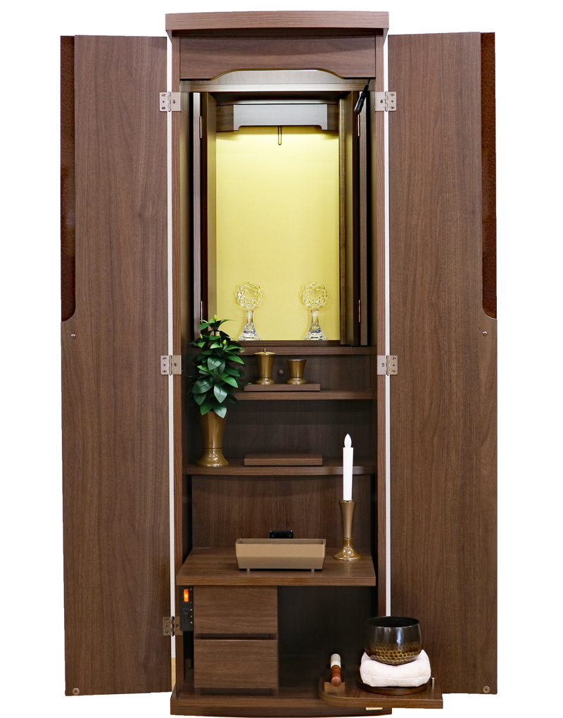 創価学会 家具調 中古仏壇 1329 ブラウン：桜梅桃李.COMから発売しました