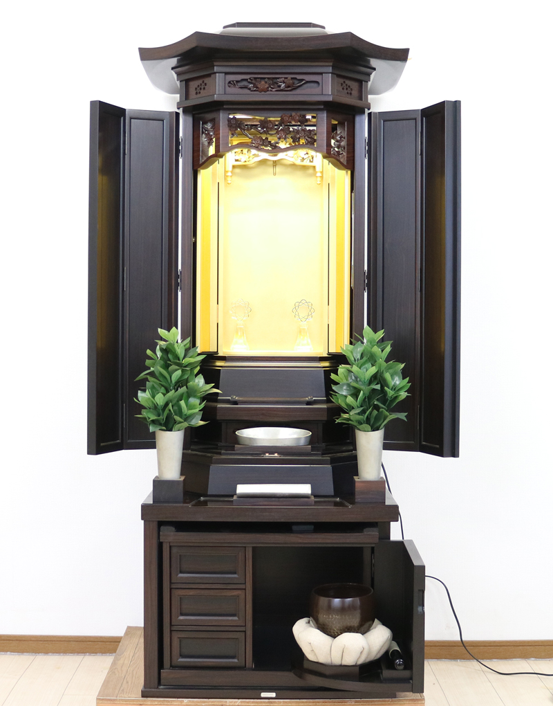 創価学会厨子型収納仏壇　金剛堂　B603　和h室に最適　桜