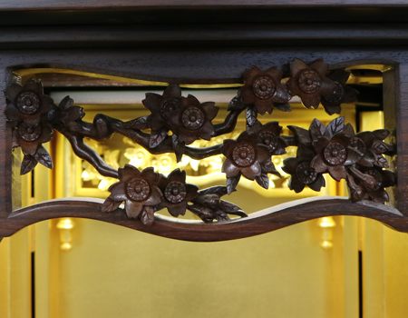 創価学会厨子型収納仏壇　金剛堂　B603　和h室に最適　桜