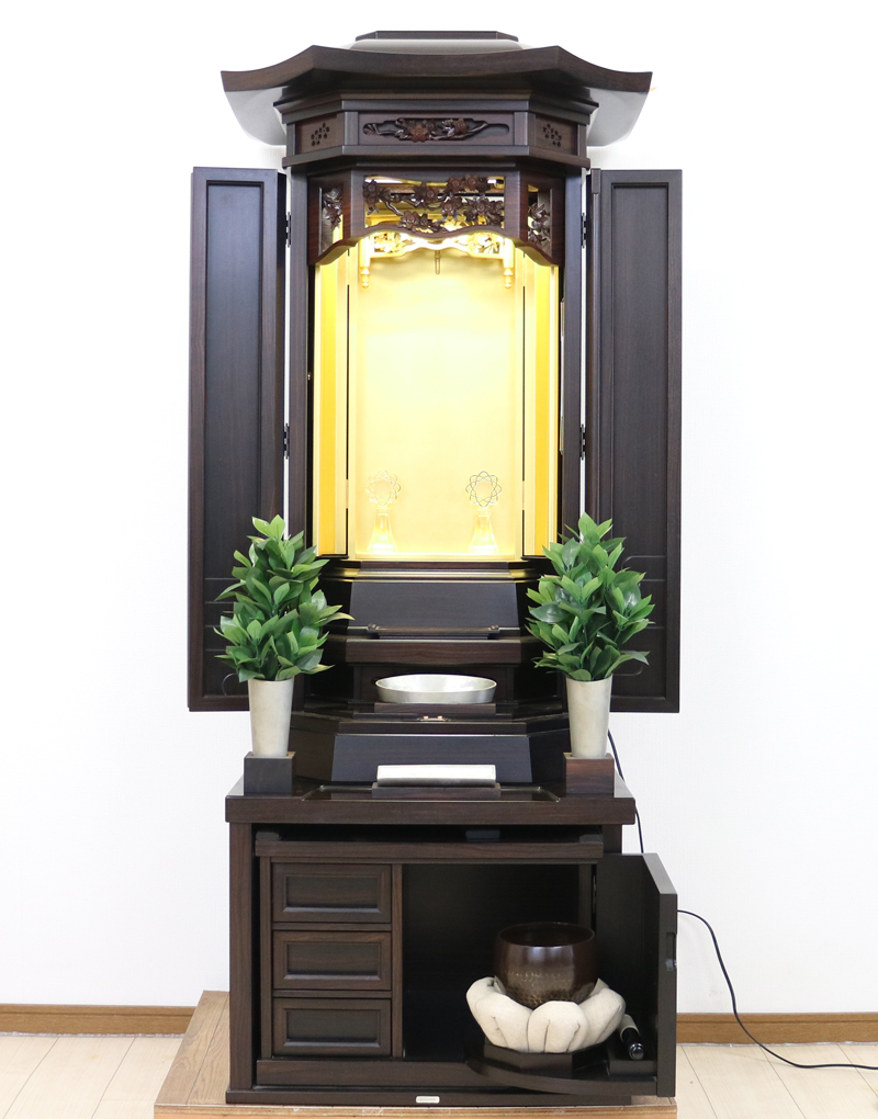 創価学会厨子型収納仏壇　金剛堂　B603　和h室に最適　桜