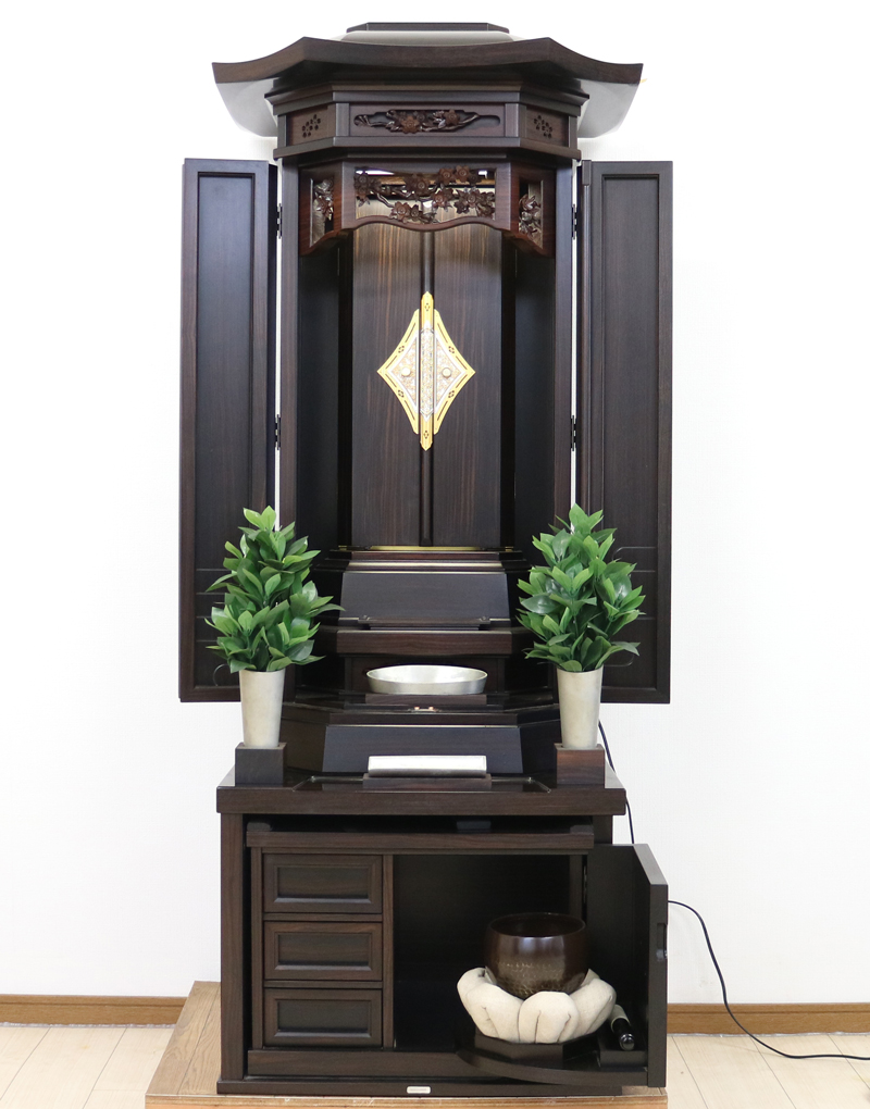 創価学会厨子型収納仏壇　金剛堂　B603　和h室に最適　桜