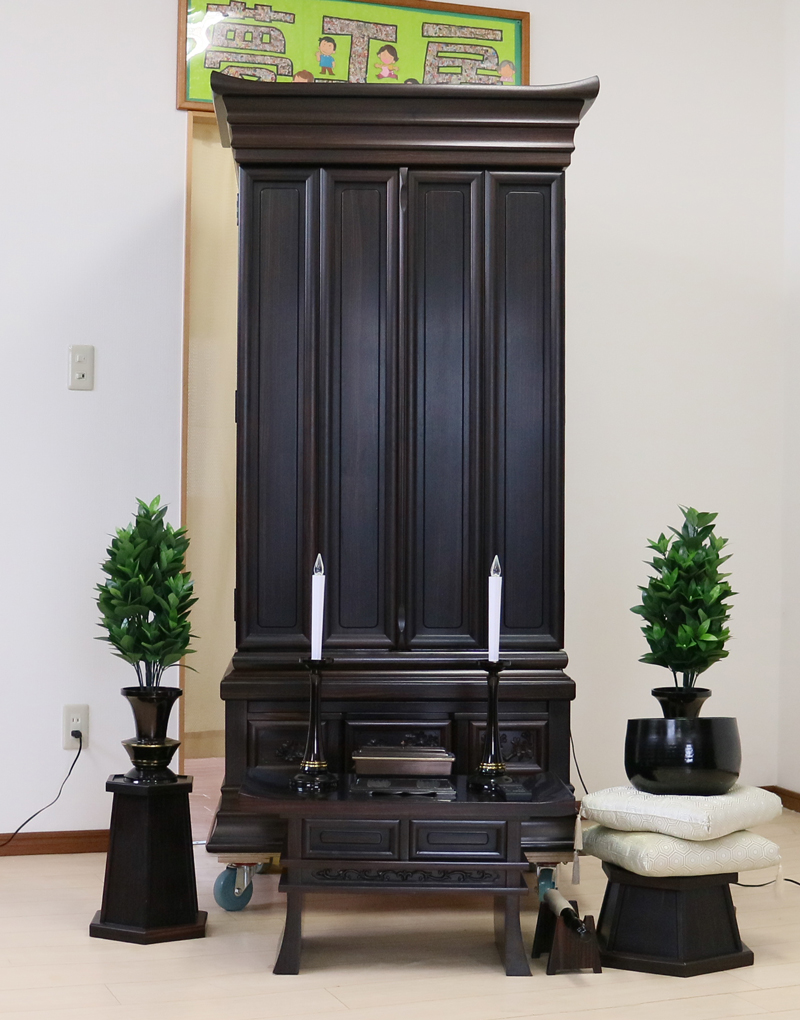 創価学会厨子型仏壇会館型金剛桜25　本黒檀本金箔　会場・拠点に最適　570　創価学会仏壇最安値激安　桜梅桃李.comより発売