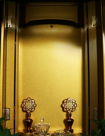 創価学会　家具調中古仏壇514　宝塔タガヤサン枝桜