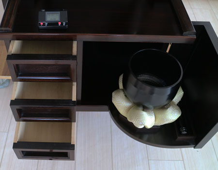 創価学会仏壇専門店桜梅桃李.com 創価学会厨子型中古仏壇540　金剛堂　櫻彫刻　婦人部に人気商品