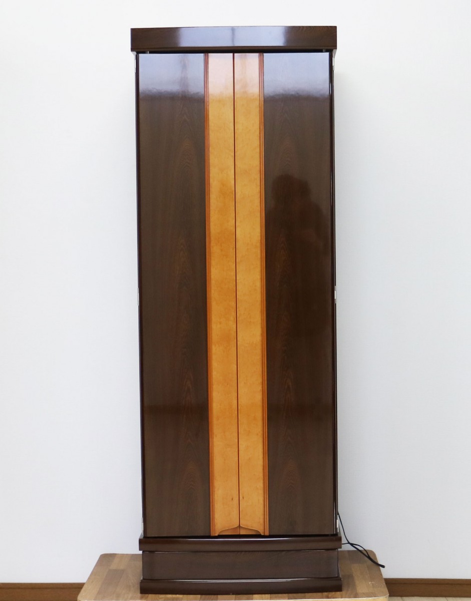 創価学会家具調中古仏壇588鉄刀木タガヤサン限定一本創価学会仏壇専門店桜梅桃李.comより激安最安値で販売中