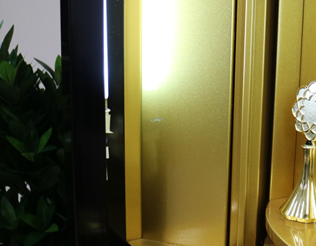 創価学会厨子型仏壇　拠点・会場・和室に最適　支部拠点地区拠点　本部拠点　男子部　四者　黒檀　大型仏壇　SGI仏壇　中古B580　創価学会仏壇専門店桜梅桃李.comより発売