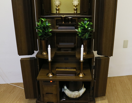 創価学会中古仏壇　家具調 584 洋室　リビング　一人暮らし　DK　女子部　婦人部　激安　最安値　訳アリ　