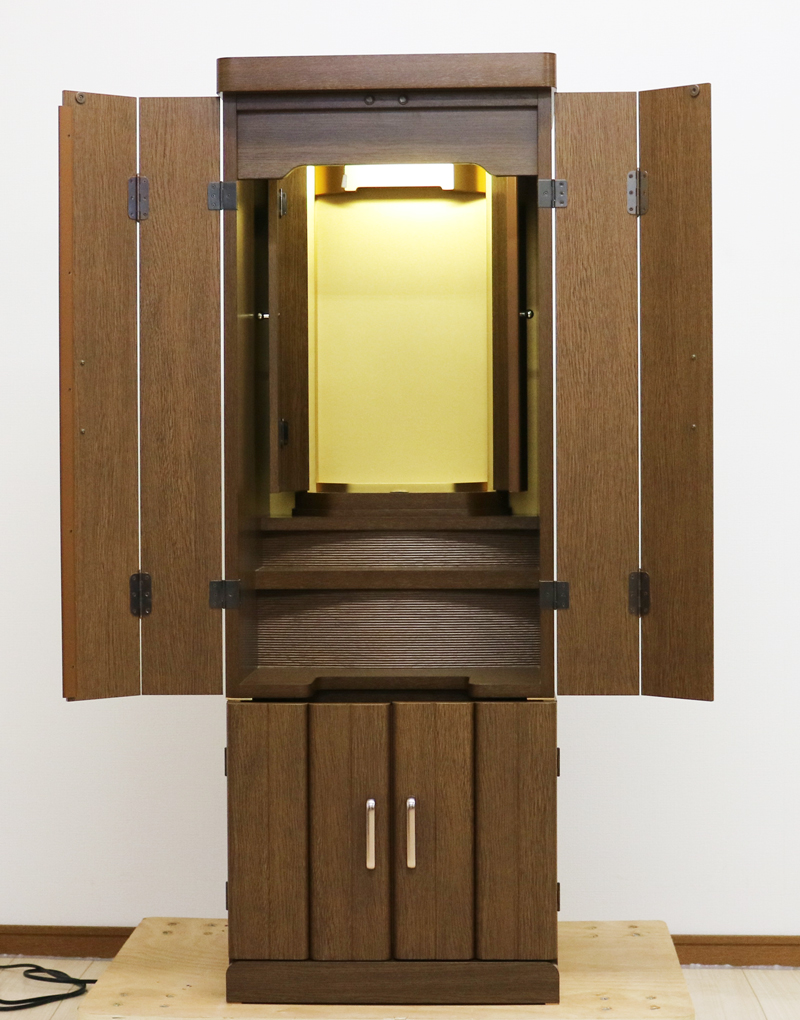 創価学会格安B級仏壇　家具調仏壇　二段重ね仏壇　洋室　和室に最適　最安値　格安　桜梅桃李.comから一点限りの大放出