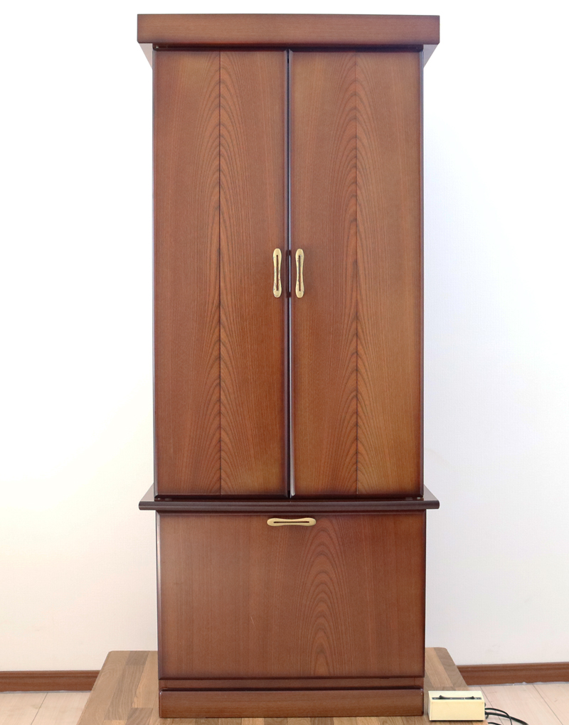 創価学会家具調中古仏壇B596　家具調仏壇　ケヤキ　欅　お買い得　アウトレッ