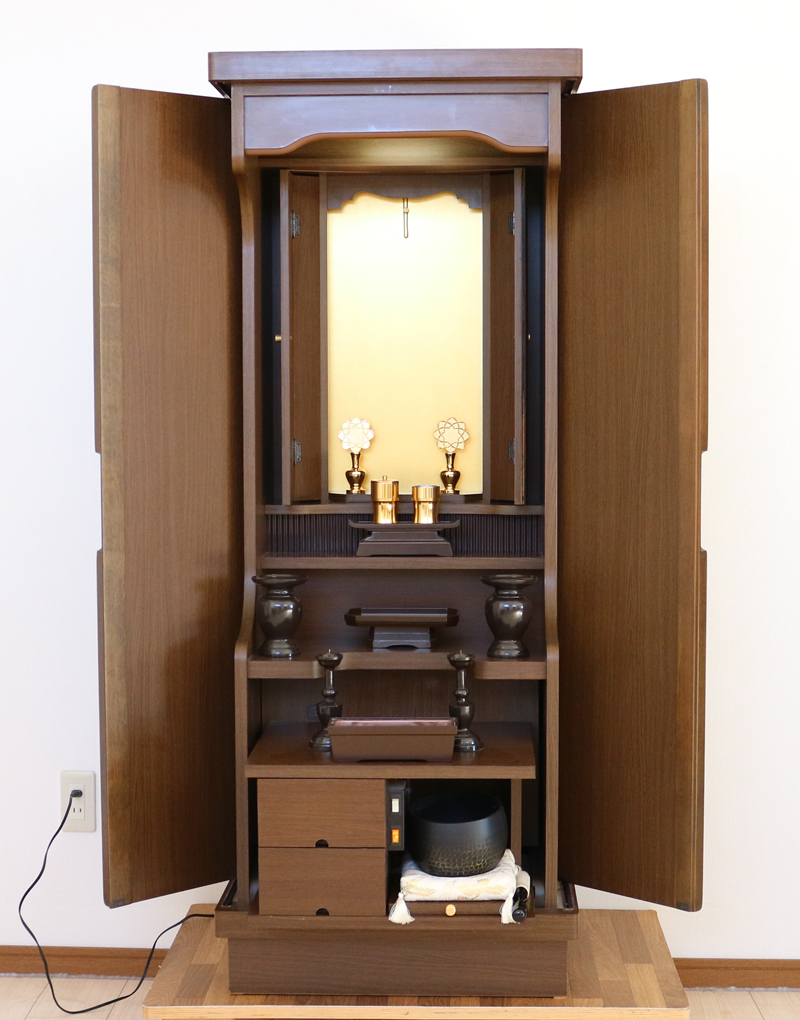創価学会 家具調 中古仏壇 B602｜仏壇革命・虚空厨子なら桜梅桃李.com