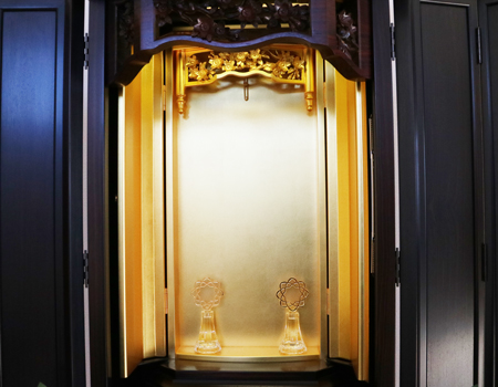 創価学会厨子型収納仏壇　金剛堂　B603　和h室に最適　桜