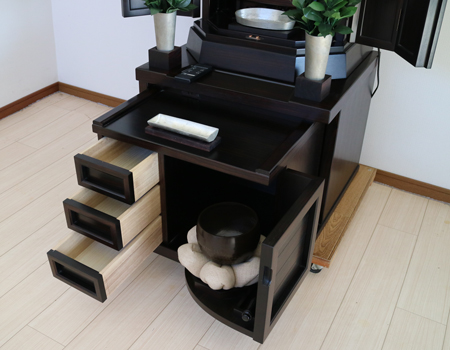 創価学会厨子型収納仏壇　金剛堂　B603　和h室に最適　桜