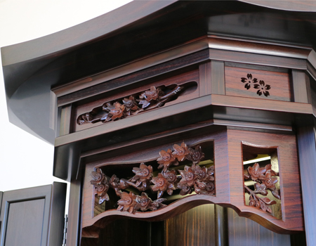 創価学会厨子型収納仏壇　金剛堂　B603　和h室に最適　桜