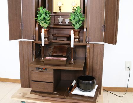 創価学会中古仏壇625　家具調　金剛堂　和室・洋室に最適　格安・激安にて最安値にて創価学会仏壇専門店桜梅桃李.comが販売いたします。