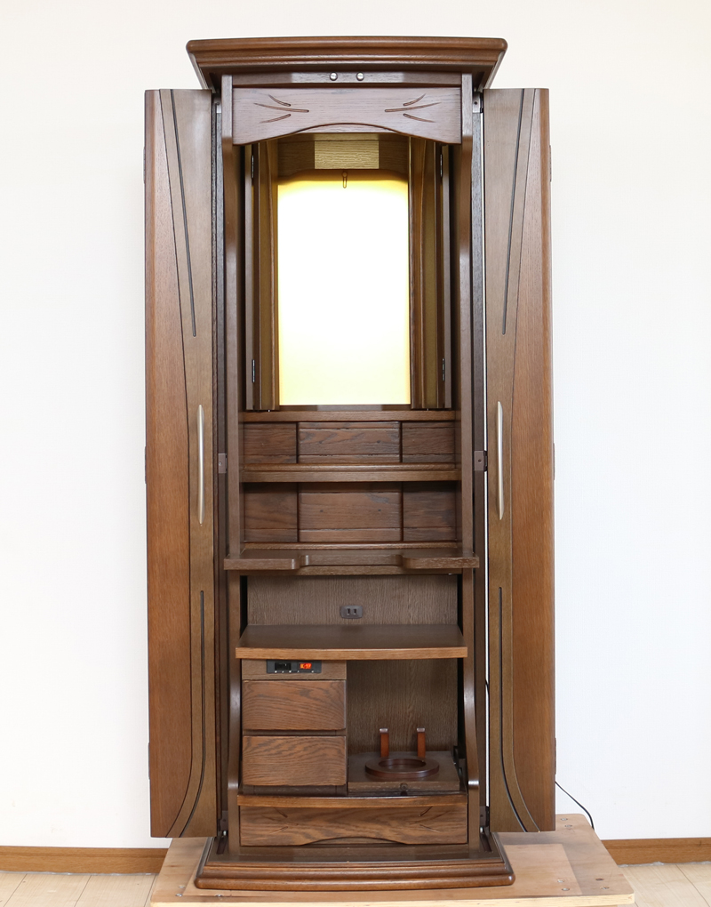 創価学会 家具調 中古仏壇 632 電動扉 | 桜梅桃李.com