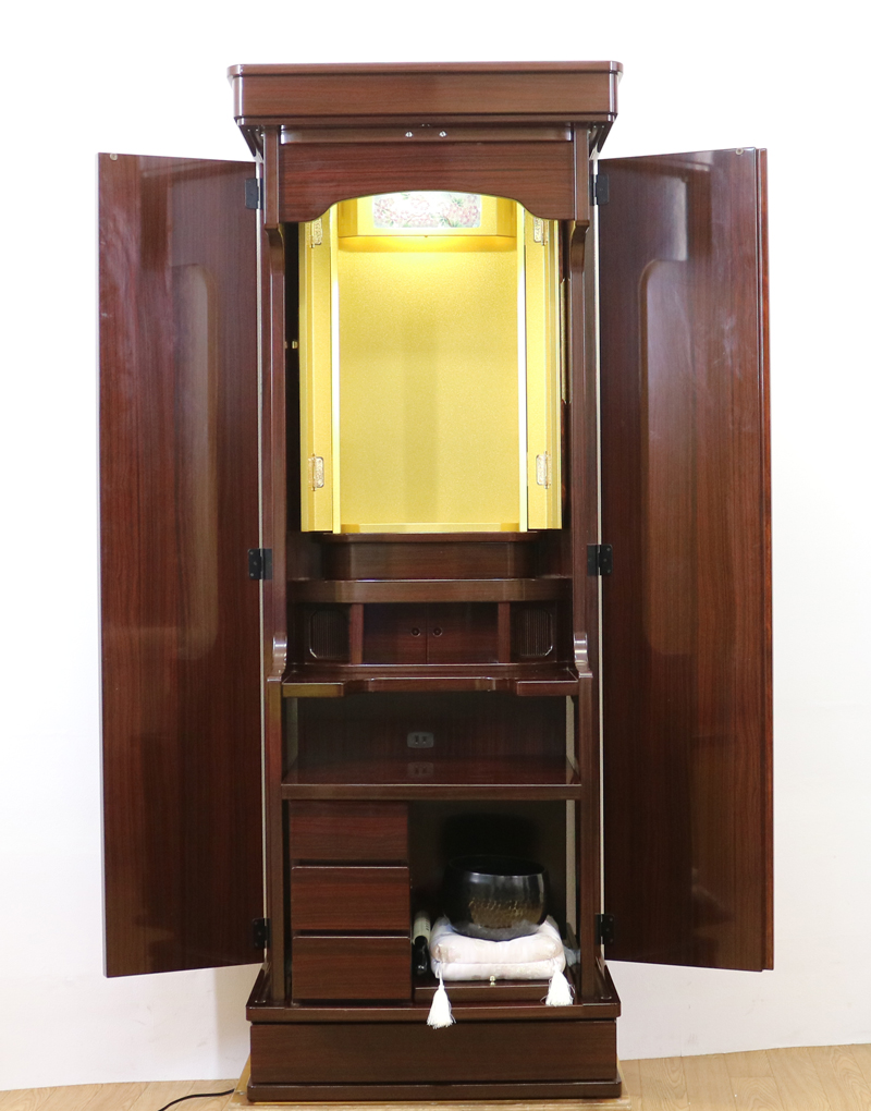 創価学会仏壇専門店桜梅桃李.comより創価学会家具調中古仏壇636紫檀を発売致します。