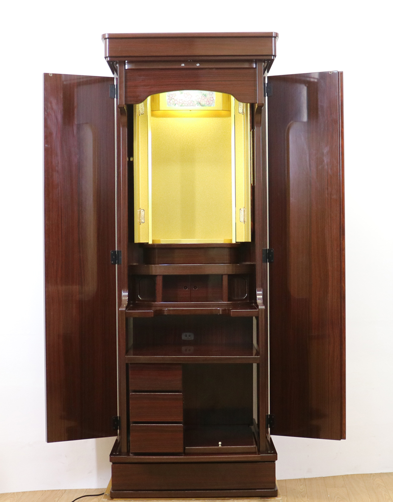 創価学会仏壇専門店桜梅桃李.comより創価学会家具調中古仏壇636紫檀を発売致します。