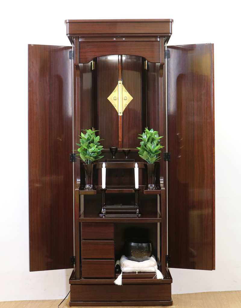 創価学会仏壇専門店桜梅桃李.comより創価学会家具調中古仏壇636紫檀を発売致します。