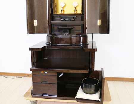 創価学会厨子型収納仏壇　金剛堂　B603　和h室に最適　桜