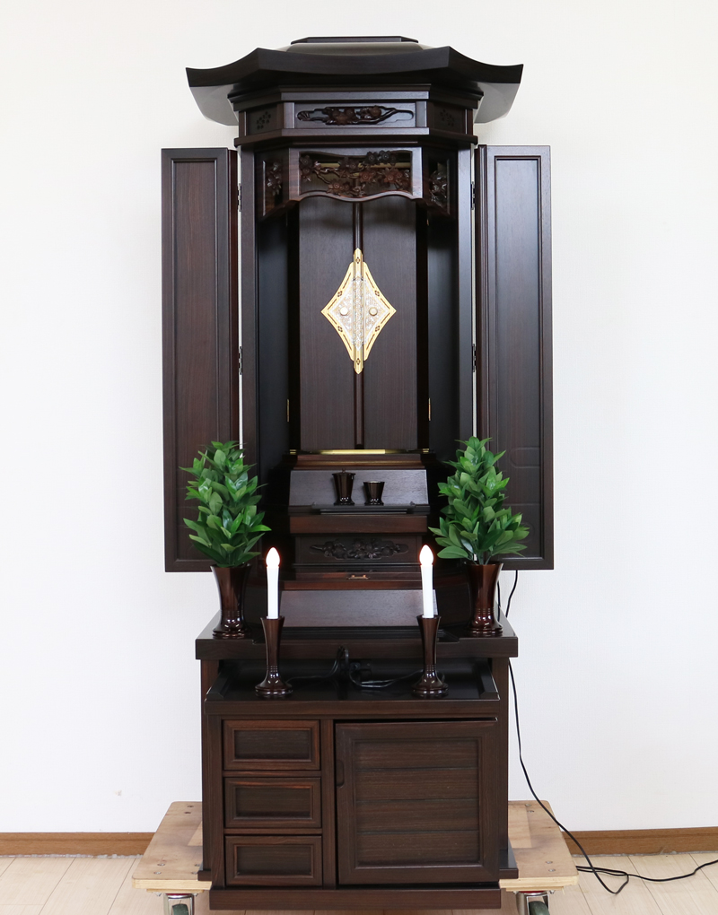 創価学会厨子型収納仏壇　金剛堂　中古655　創価学会仏壇専門店桜梅桃李.comより発売いたします。