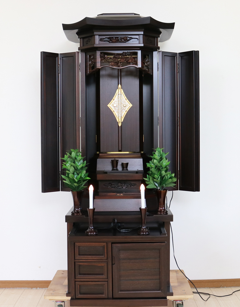 創価学会厨子型収納仏壇　金剛堂　中古655　創価学会仏壇専門店桜梅桃李.comより発売いたします。