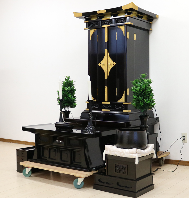 創価学会仏壇専門店桜梅桃李.comより掃除厨子型中古仏壇655鉄刀木を発売いたします。会場拠点用拠点・会場・和室に最適です。ぜひお買い得なこの機会にご検討くださいませ。