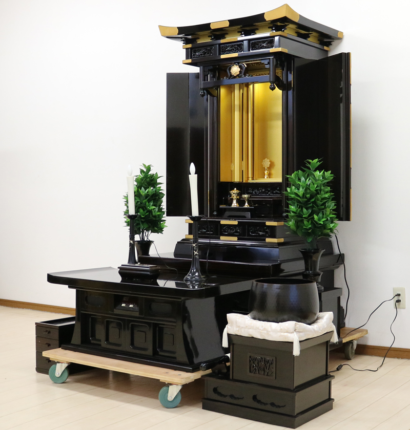 創価学会仏壇専門店桜梅桃李.comより掃除厨子型中古仏壇655鉄刀木を発売いたします。会場拠点用拠点・会場・和室に最適です。ぜひお買い得なこの機会にご検討くださいませ。