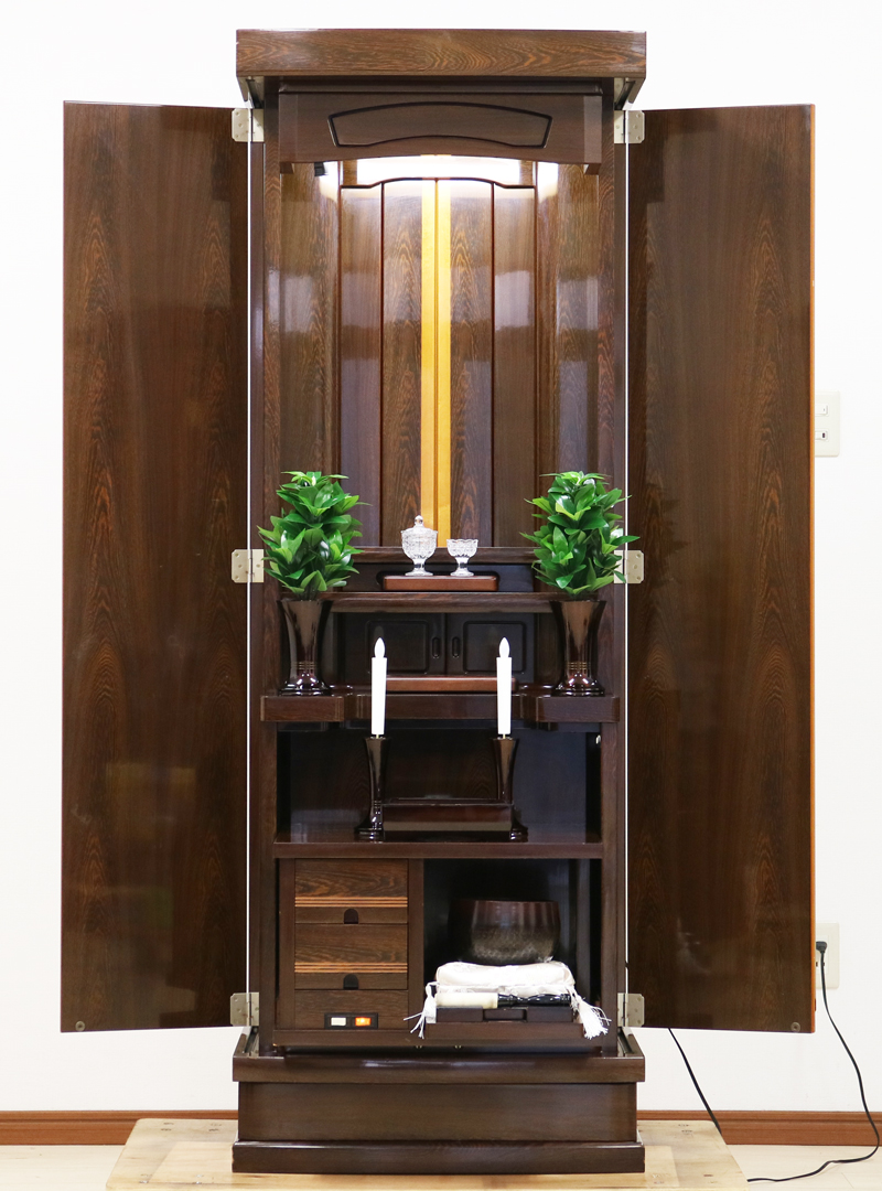 創価学会仏壇専門店桜梅桃李.comより創価学会家具調中古仏壇673ツートン