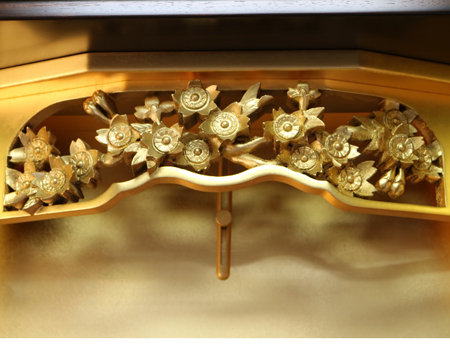 創価学会厨子型収納仏壇　金剛堂　中古688　和室に最適　桜