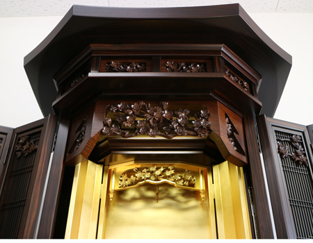 創価学会厨子型収納仏壇　金剛堂　688　桜　ライト