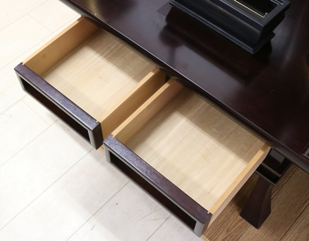 桜梅桃李.comより創価学会厨子型中古仏壇702鉄刀木電動開閉機新品を発売いたします。和室・拠点に最適です。