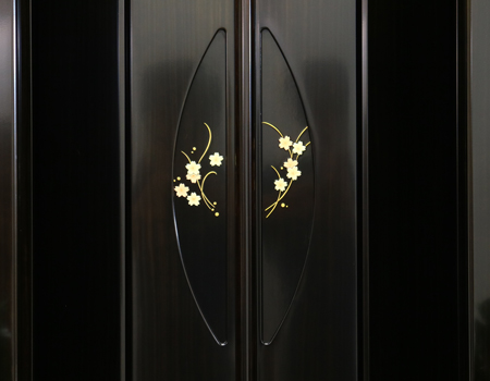 桜梅桃李.com　中古711　桜蒔絵ローズ (特別特装ご本尊様可)　厨子扉