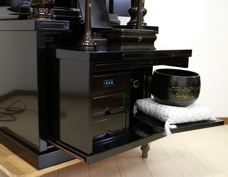 収納経机スライド式リン台