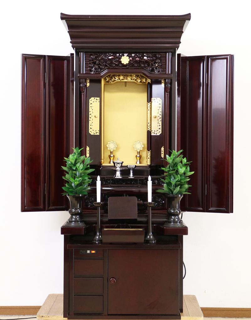 創価学会仏壇専門店桜梅桃李.comより創価学会厨子型中古仏壇714紫檀を発売致します。