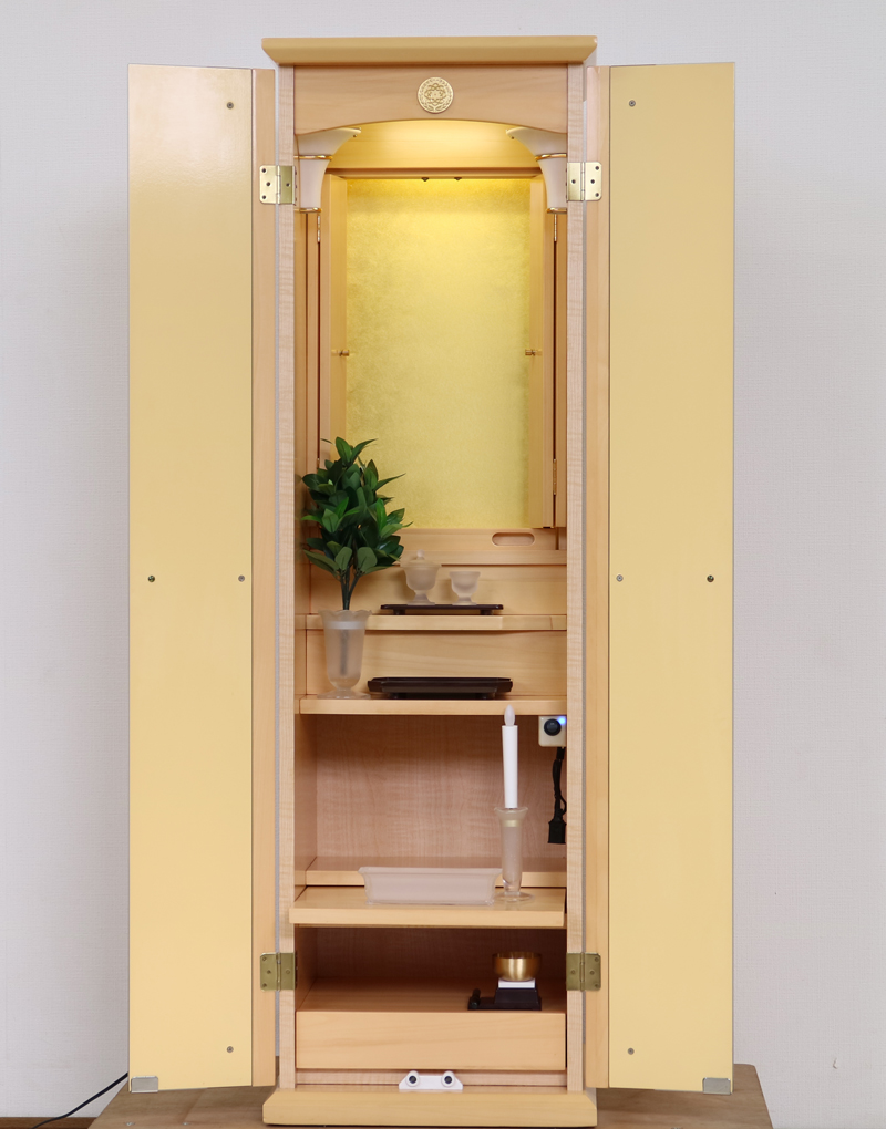 創価学会仏壇専門店桜梅桃李.comより創価学会家具調中古仏壇714アクリル厨子手動を発売致します。