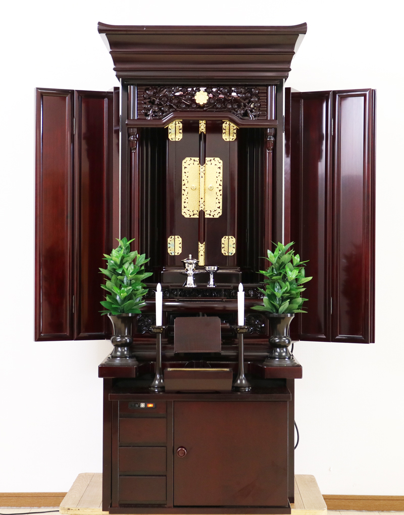 創価学会仏壇専門店桜梅桃李.comより創価学会厨子型中古仏壇714紫檀を発売致します。