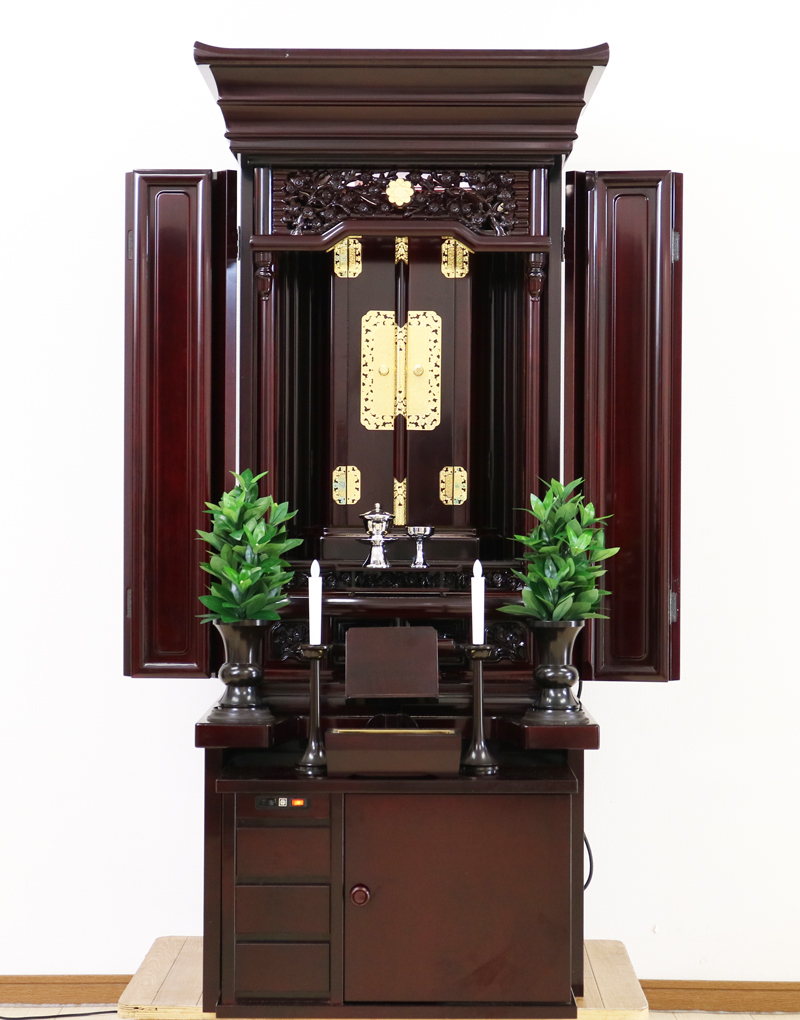 創価学会仏壇専門店桜梅桃李.comより創価学会厨子型中古仏壇714紫檀を発売致します。