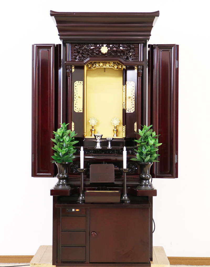 創価学会仏壇専門店桜梅桃李.comより創価学会厨子型中古仏壇714紫檀を発売致します。