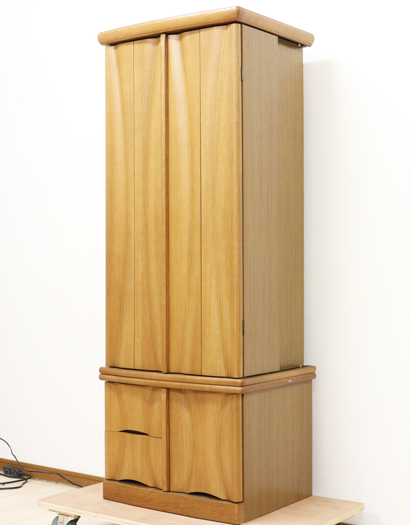 金剛堂製の二段重ねの家具調電動仏壇です。製品名 	創価学会　家具調電動中古仏壇726金剛堂製 設置 和室・洋室・拠点にも最適です 。