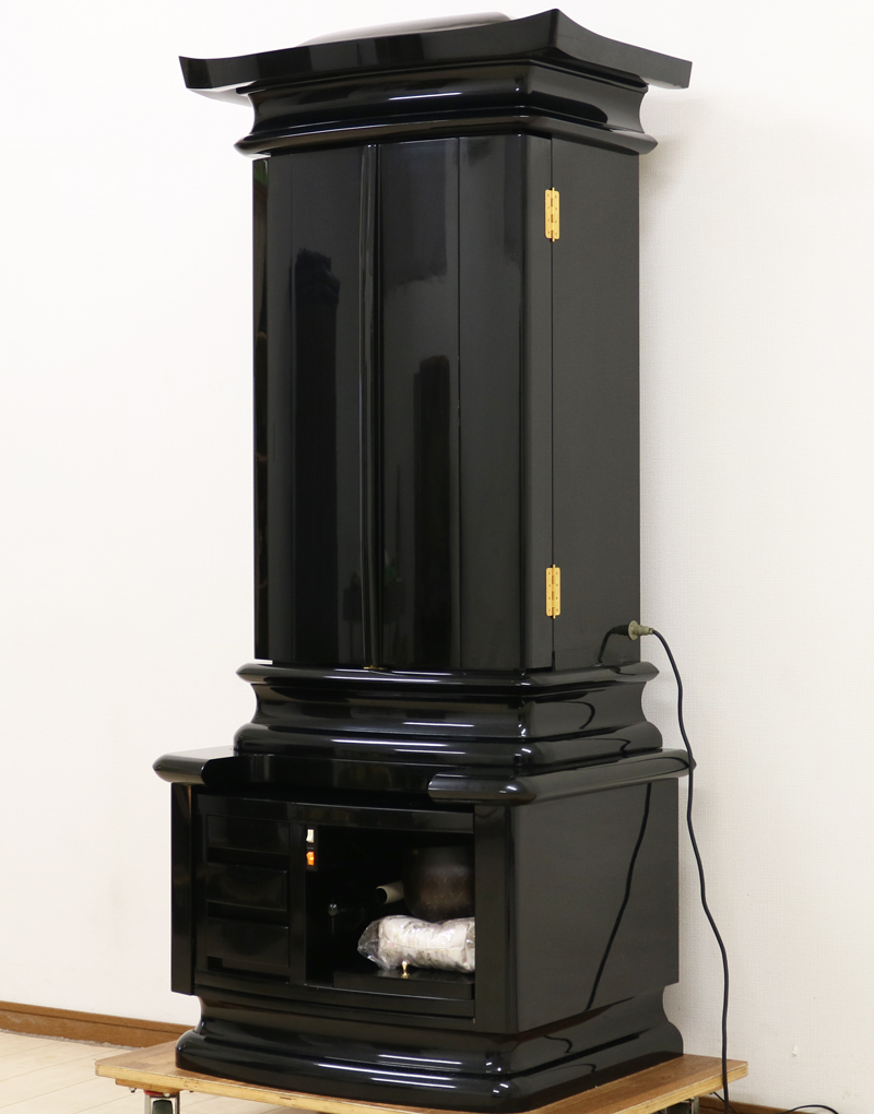 創価学会中古仏壇B742 設置 	和室に最適です 種別 	厨子型収納仏壇