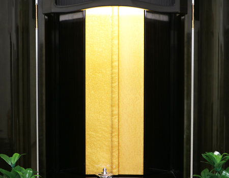 創価学会仏壇専門店桜梅桃李.comより創価学会中古厨子型収納仏壇745発売厨子扉がツートンでおしゃれです