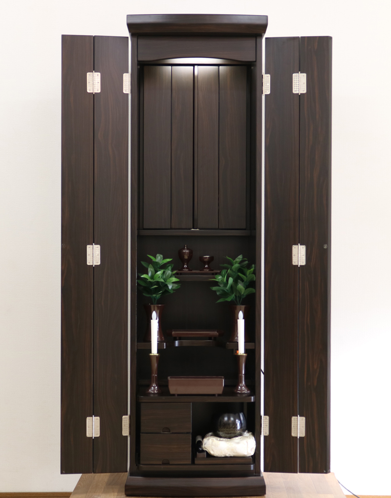 創価学会仏壇専門店桜梅桃李.comより創価学会家具調中古仏壇755手動を発売致します。